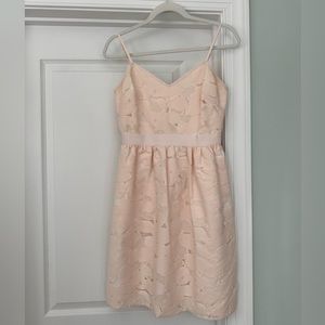Stunning Ted Baker size 1 ivory/pink dress